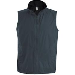 Bodywarmer doublé polaire Kariban Record gris/noir - Taille M - Extérieur 100% polyamide - Intérieur polaire 100% polyester_0