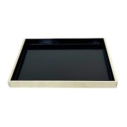 Cagettes bois avec insert kraft-noir 33,4 x 24,8 x 3,2 cm (17 unités) - noir Matériau naturel 7865205218123_0
