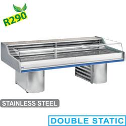 Comptoir vitrine réfrigéré self-service sur socles SG25BS/B1-R2 - Saigon PLUS - 2500x1195xh1175 mm_0