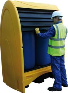 Conteneur de stockage pour 2 fûts (rétention 250 litres)_0