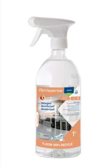 Pentagerme desinfectant surfaces prêt a l'emploi peche 1l spray - a030_0