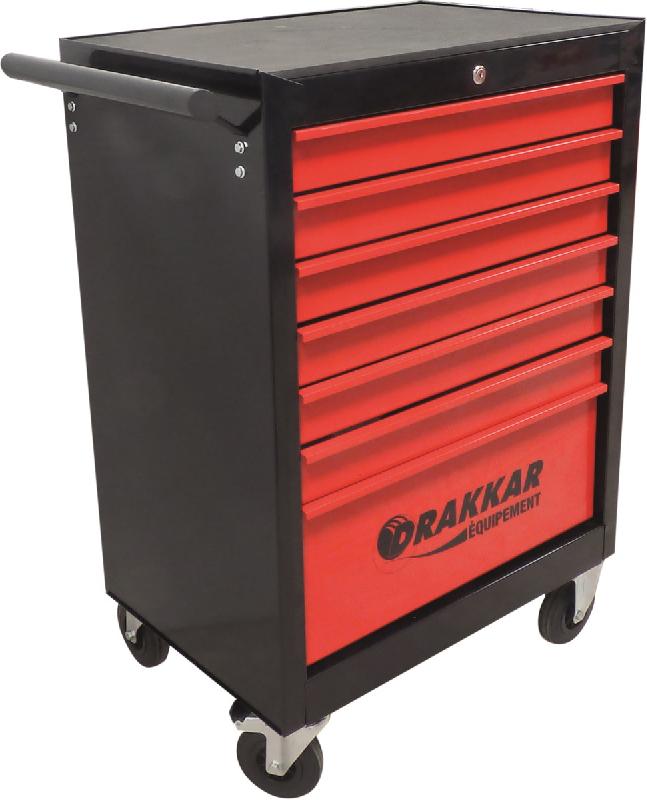 DRAKKAR EQUIPEMENT - Servante d'atelier 7 tiroirs avec tapis mousse - Référence 09231_0