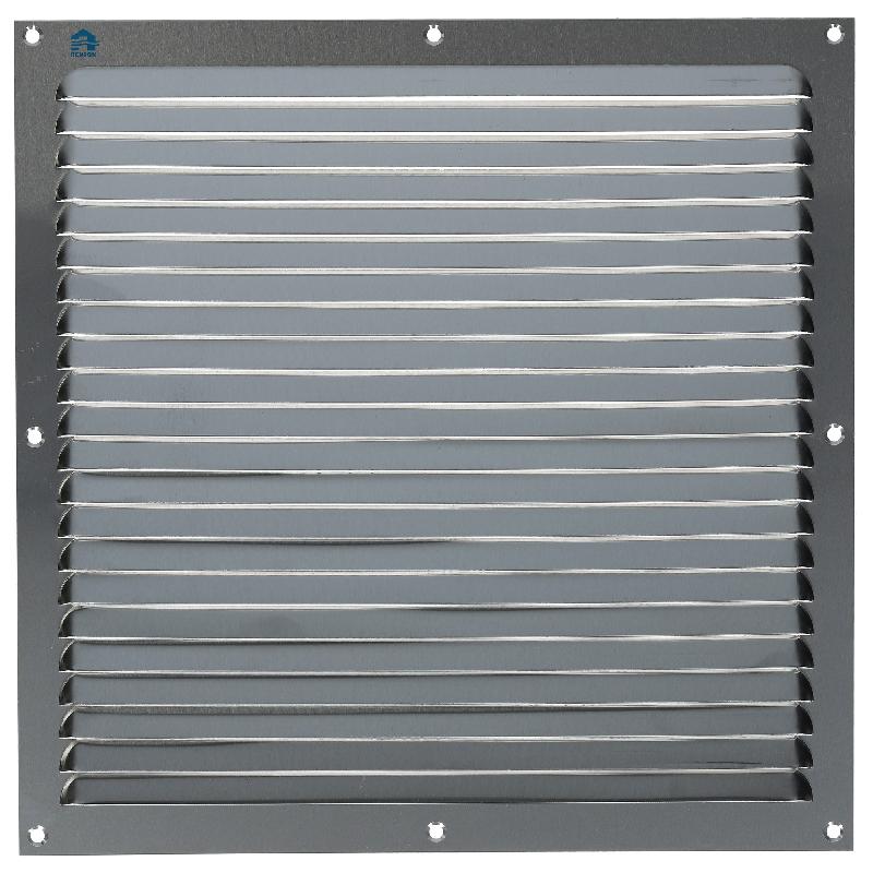 Grille de ventilation estampée 436 - largeur 300mm - hauteur 300mm - anodisé argent - RENSON - 10870 - 486425_0
