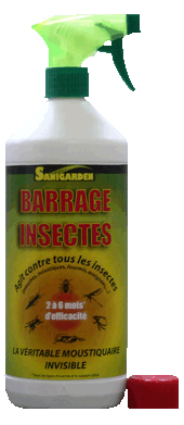 Insecticide Barrage Insectes - Protection 2 à 6 mois - Flacon 1L prêt à l'emploi_0
