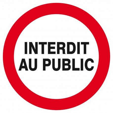 Interdit au public d.180mm TALIAPLAST | 627221_0