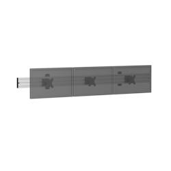 KIMEX Support mural menu board pour 3 écrans TV 32'' - gris 3700685423305_0