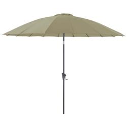 Parasol terrasse en fibre de verre Pagode 300 cm Argile Proloisirs - 3700103079794_0