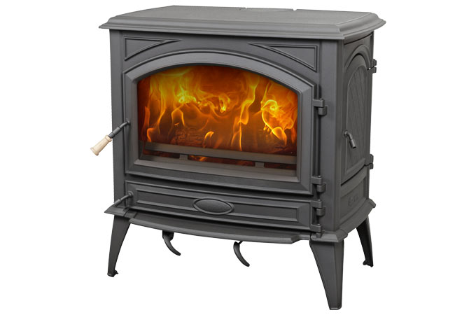 Poêles-cheminées à double combustion 760CB - 11 kW, bûches de 60 cm, habillage émaillé 3 teintes_0