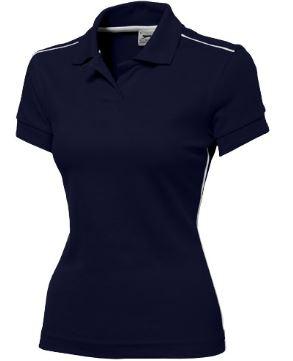 Polo manches courtes femme Backhand - 100% coton peigné - 250-260 g/m² - Col côte en tricot plat_0