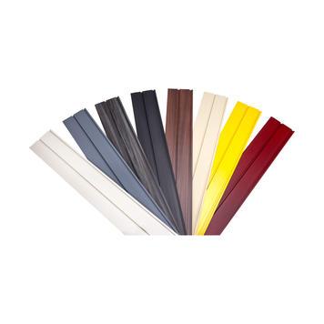 Profilé FlexiSlot® - Gris similaire à RAL 7035 - Mur modulable à éléments lamellés en plastique_0