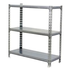 PROREGAL Étagère pour charges lourdes BABY METAL SHARK | HxLxP 90x110x50cm | Charge du compartiment 200kg | Galvanisé - gris métal PR_RS139-125_0