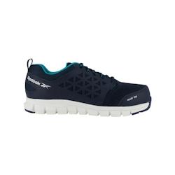 Reebok - Baskets de sécurité basses pour femmes bleu marine en microfibres embout aluminium S1P SRC Bleu marine Taille 37 - 37 bleu matière synthé_0