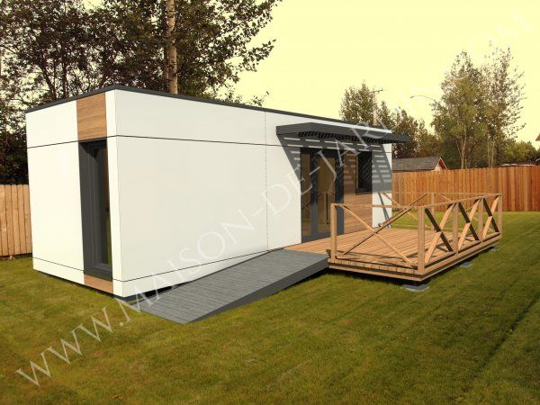 Studio de jardin Evry 20 m² - maison de jardin en ossature bois - 100% isolé, modifiable et sans permis de construire_0