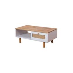 Table basse en aggloméré Bohemia Hanah Home - blanc 8684283662005_0