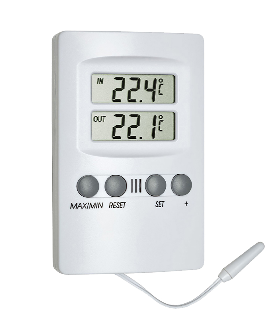 Thermomètre digital intérieur/extérieur - Sonde NTC embout inox - Alarme Température - 2041T_0