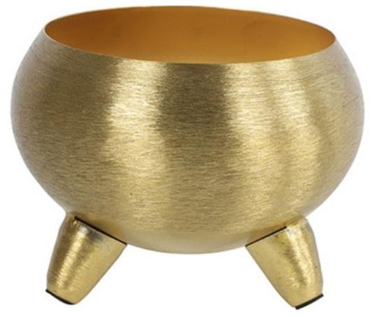 Countryfield pot de fleurs Farris - 12 x 9 cm - acier/nickel doré - TOM_0
