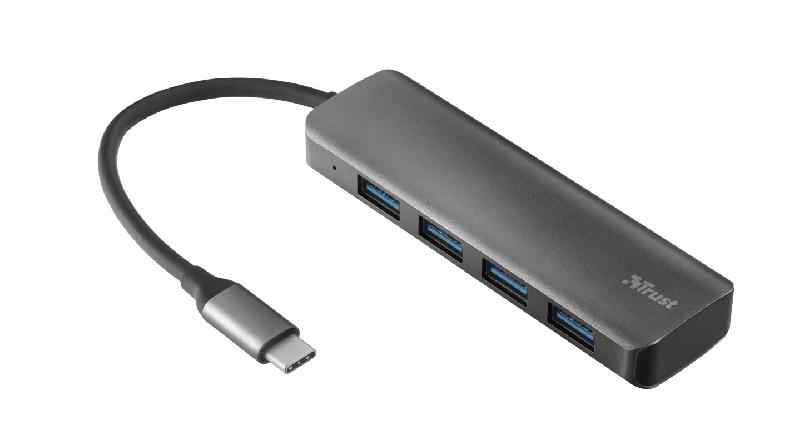 Trust 23328 - Concentrateur USB 3.2 Gen 1 Type-A 5000 Mbps - 4 ports USB-A en aluminium_0