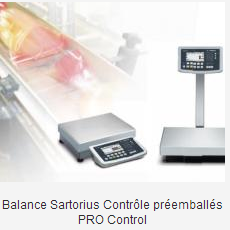 Balance sartorius contrôle préemballés pro control_0