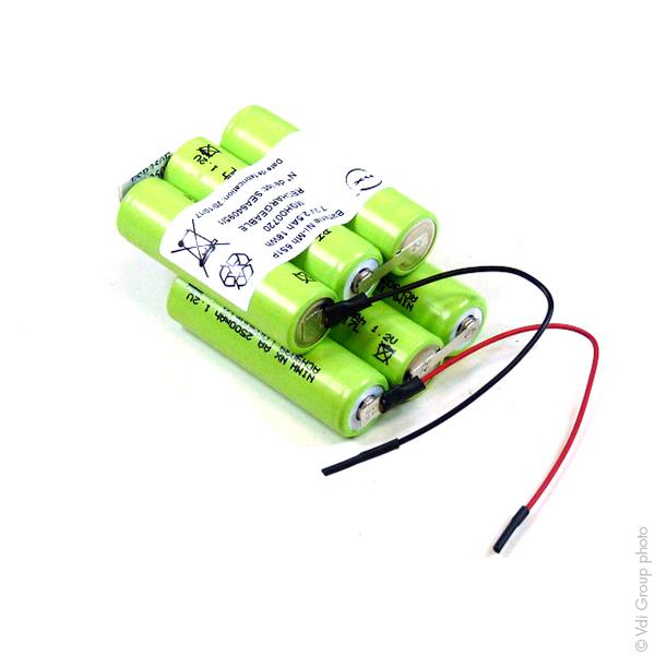 BATTERIE NIMH 6X AA 6S1P ST1 7.2V 2.5AH F100_0