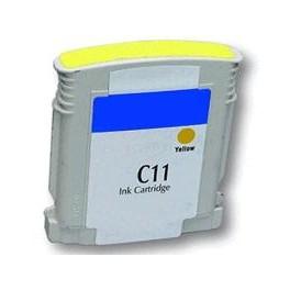 Cartouche d'encre compatible HP BusinessJet 2200C (C4838A/N°11) - Puce Yellow 28ml - Référence 00848RY_0