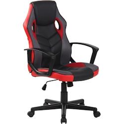 CLP Fauteuil de bureau / Gaming Glendale en similicuir et tissu en maille Noir / Rouge - rouge textile 314716_0