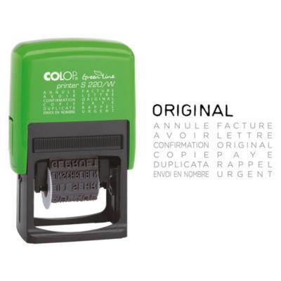 Colop Tampon encreur Printer Green Line S 220/W - multi formules - Noir_0