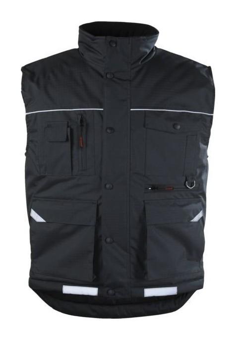 Gilet Froid Noir RIPSTOP COVERGUARD - Matelassage 180g/m² En Polyester | Pour Extérieur Et Travail
