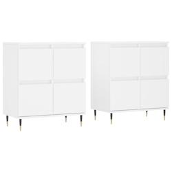Helloshop26 - Buffet bahut commode armoire meuble de rangement organisateur cuisine salle de séjour salons lot de 2 bois 02_0036698 - 3000213002881_0