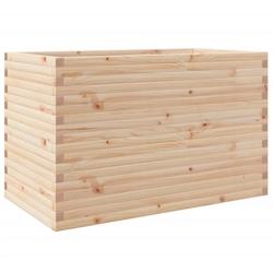 Helloshop26 - Jardinière bac lit surélevé plantes fleurs terrasse jardin 110 x 60 x 68,5 cm bois de pin massif marron 02_0037381 - 3000213860238_0