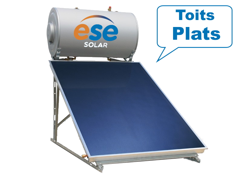 Kit chauffe-eau solaire thermosiphon 200 litres - Toit plat - Capteurs haute performance et verre sécurit_0