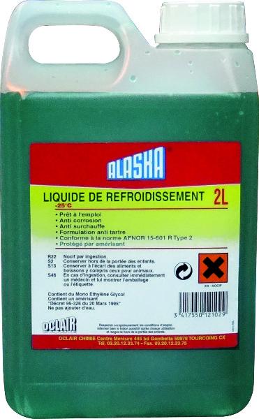 LIQUIDE REFROIDISSEMENT  (BLEU) -25° BIDON DE 2L