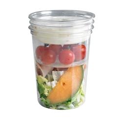 Packnwood FHC - 500Pcs - Pot Deli rond PET transparent - H139mm 1000ml - transparent plastique 210DELI33_0