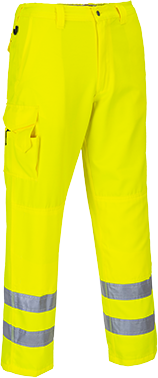 Pantalon combat hv jaune e046, xl_0