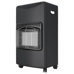 Poele à gaz Infrarouge 4200W Chauffage d'appoint gaz à gaz sur roulettes NIKLAS - noir acier 8430045380256_0
