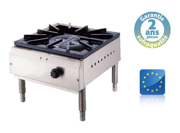 Réchaud gaz à haut rendement - 1 feu - 22500 W - Fabrication européenne - Modèle 27016GM_0