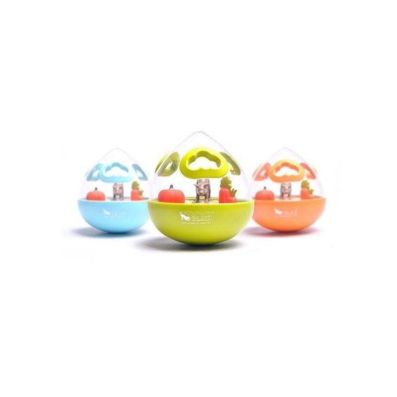 WOBBLE BALL - DISTRIBUTEUR DE FRIANDISES - BLEU - PLAY