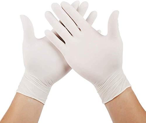 Gants en nitrile non poudrés - Taille XL - Blanc - Boîte de 100 pièces - Conformes CE EN374-2:2003_0