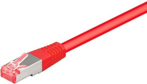 Câble RJ45 Wentronic 33227 - Cat6 S/FTP 15m - Connecteurs plaqués or - LSZH Rouge_0