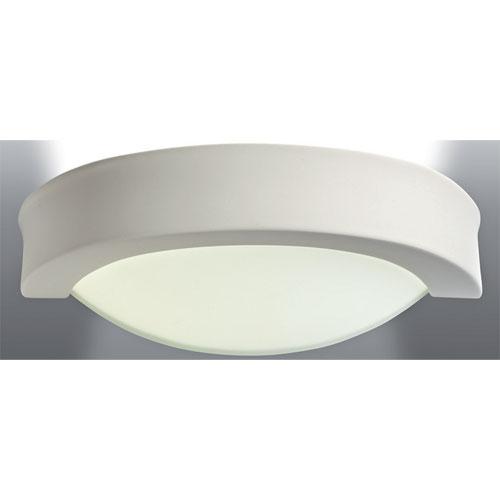 Applique murale fixe 230V en plâtre blanc Lara - Classe II - IP20 - 70W max_0