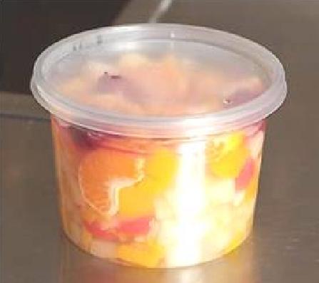 Barquette alimentaire avec couvercle - Ø110 mm - 500 ml - PP - Utilisation -20° à +120°C_0