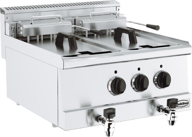 Friteuse a électrique professionnel 2x10l a poser - 7178.0095_0