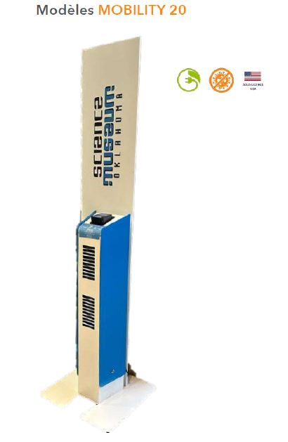 Borne de distribution de batteries externes et de restitution - Capacité 20 batteries de 5 500 mah - Mobility 20_0