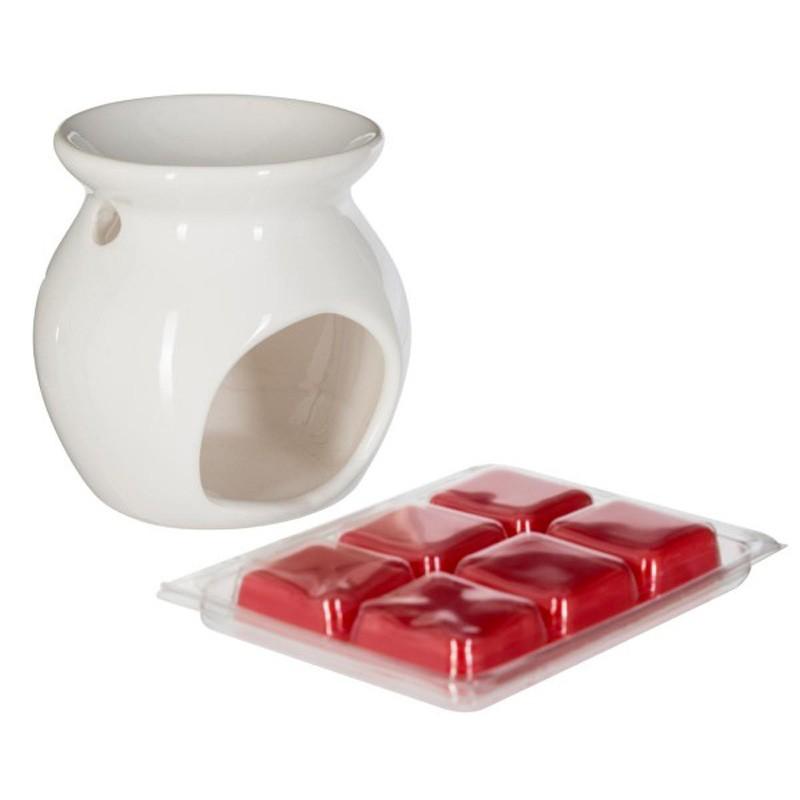 Brûle-parfum & cire 30g fruits rouges - Design tendance - Paris Prix_0