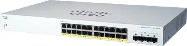Cisco CBS220-24P-4G Géré L2 Gigabit Ethernet (10/100/1000) Connexion Ethernet, supportant l'alimenta_0