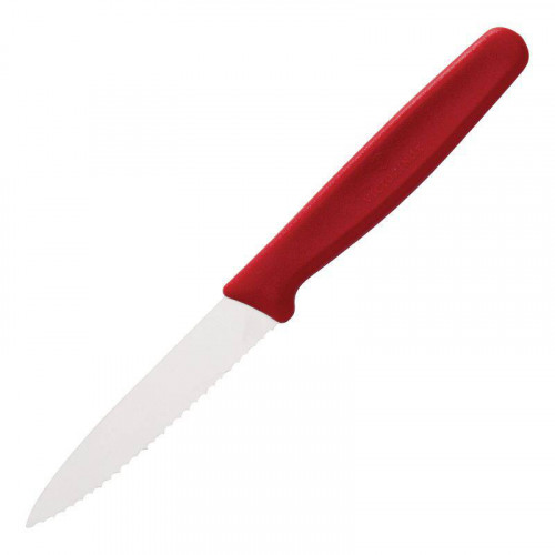 COUTEAU D'OFFICE DENTÉ PROFESSIONNEL ROUGE VICTORINOX - 7 CM