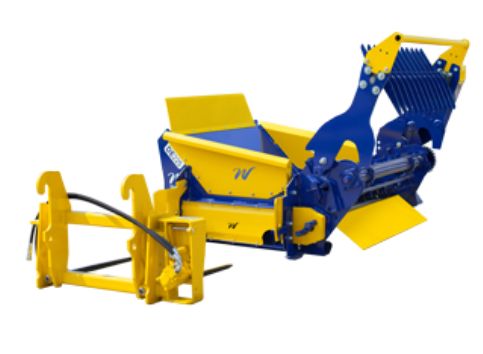 Dérouleuse pailleuse DE225 KP - Warzée SA - Balles rondes jusqu'à 150 cm et 800 kg – Compatible chargeurs compacts_0