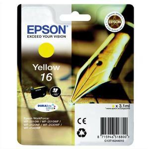 Epson cartouche jet d'encre durabrite ultra jaune ''stylo à plume'' 16 (t1624) - c13t16244012_0