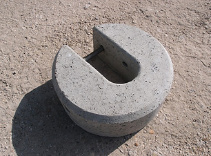 Masse cylindrique en béton moulé empilable - Lestage 23kg - REF2190023_0