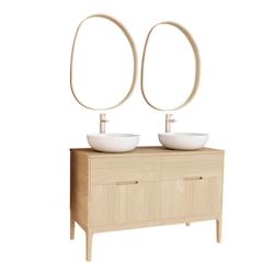MOB-IN Meuble vasque + robinet + miroir ALASKA - 3701606503359_0