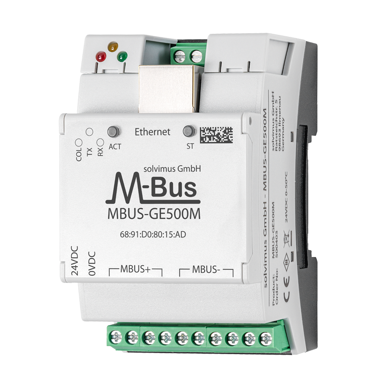 Passerelle performante pour la conversion de données M-Bus sur Modbus TCP - MBUS-GE125M / MBUS-GE250M / MBUS-GE500M_0